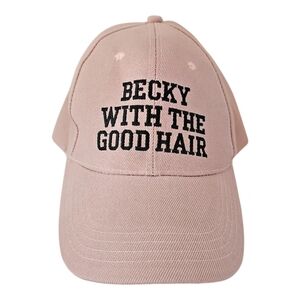 Becky With The Good Hair Baseball Cap – Pink Embroidered Dad Hat
